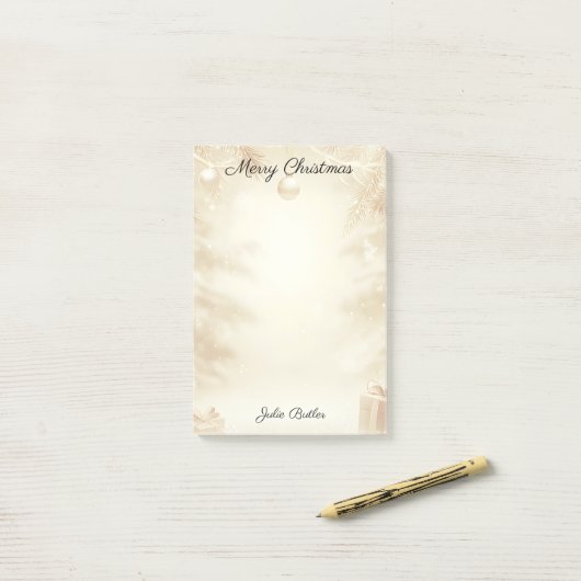 Weihnachtsfeier Post-it Klebezettel (Auf Schreibtisch)