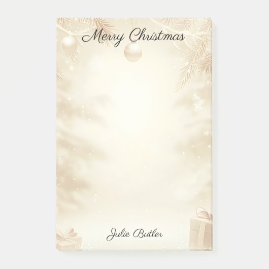 Weihnachtsfeier Post-it Klebezettel (Vorderseite)