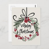 Weihnachtsfeier Postkarte (Vorne/Hinten)