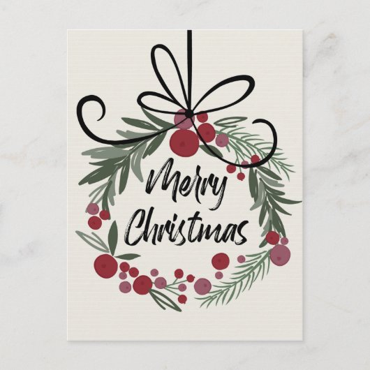 Weihnachtsfeier Postkarte (Vorderseite)