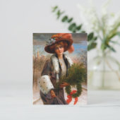 Weihnachtsfeier Postkarte (Stehend Vorderseite)