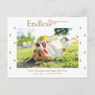Weihnachtsfeier Postkarte Endloses Glück