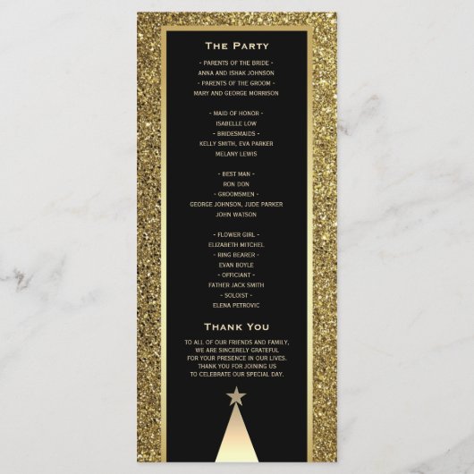 Weihnachtsfeier Programm (Rückseite)