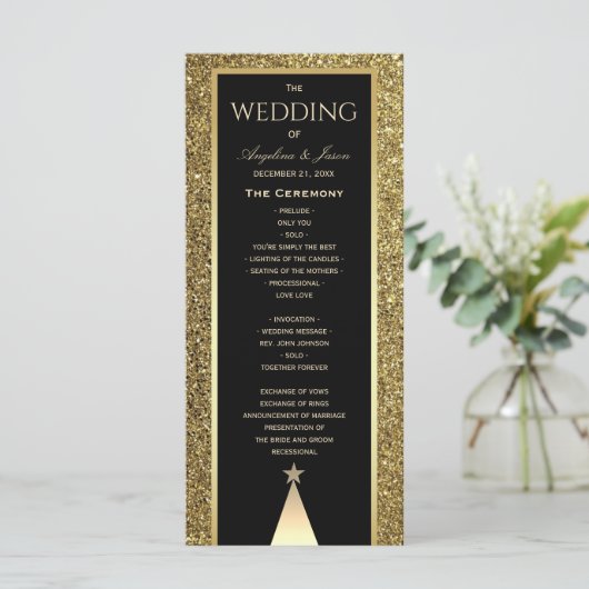 Weihnachtsfeier Programm (Stehend Vorderseite)