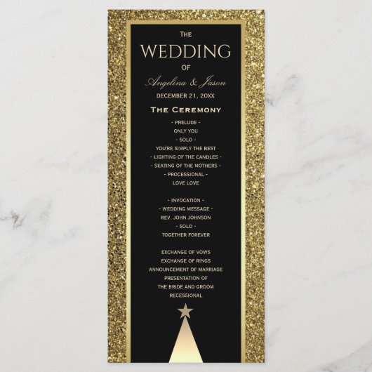 Weihnachtsfeier Programm (Vorderseite)