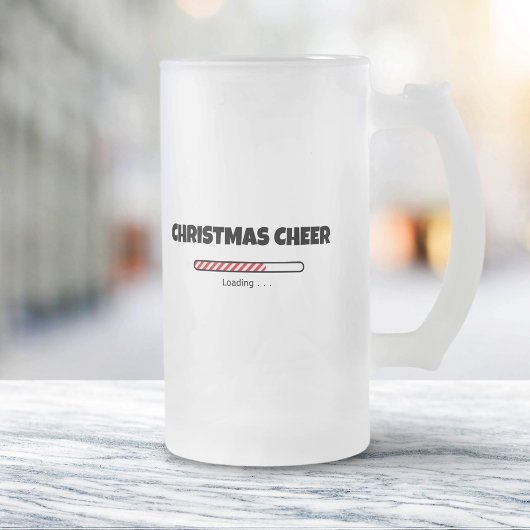 Weihnachtsfeier - Progress-Bar - Ladung Mattglas Bierglas