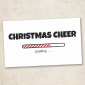 Weihnachtsfeier - Progress-Bar - Ladung Rechteckiger Aufkleber