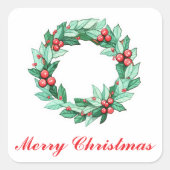 Weihnachtsfeier Quadratischer Aufkleber (Vorderseite)