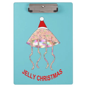 Weihnachtsfeier Qualle Klemmbrett