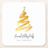 Weihnachtsfeier Rechteckiger Pappuntersetzer (Vorderseite)