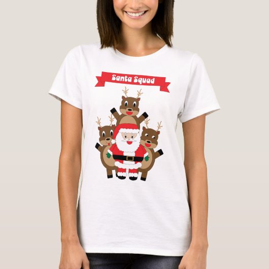 Weihnachtsfeier Reindeer Funny T-Shirt (Vorderseite)