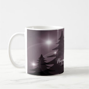 Weihnachtsfeier Rosa Bäume Feiertag Winter Elegant Kaffeetasse