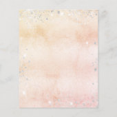 Weihnachtsfeier Rose Goldblume Eukalyptus Einladun (Rückseite)