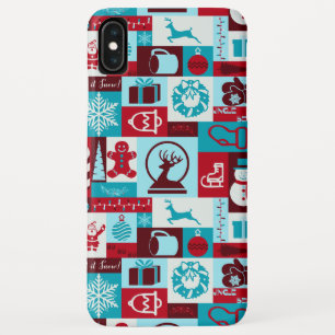 Weihnachtsfeier (rot/blau) Case-Mate iPhone hülle