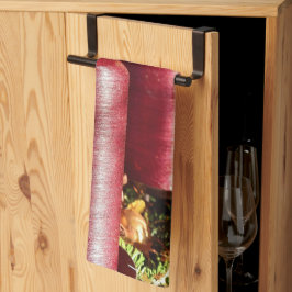 Weihnachtsfeier Rote Kerzen Winterurlaub Geschirrtuch