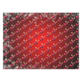 Weihnachtsfeier Rotes Rentier Elegant Tischdecke (Vorderseite (Horizontal))