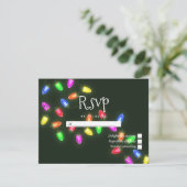 Weihnachtsfeier RSVP Karte (Stehend Vorderseite)