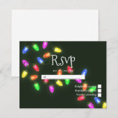 Weihnachtsfeier RSVP Karte (Vorne/Hinten)