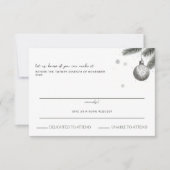 Weihnachtsfeier RSVP Karte (Vorderseite)