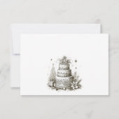 Weihnachtsfeier RSVP Karte (Rückseite)