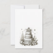 Weihnachtsfeier RSVP Karte (Rückseite)