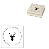 Weihnachtsfeier Rücksendeadresse Gummistempel (Stempel)