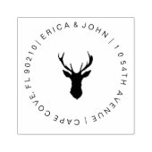 Weihnachtsfeier Rücksendeadresse Gummistempel (Prägung)