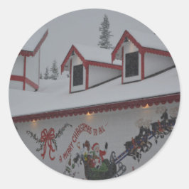 Weihnachtsfeier Runder Aufkleber