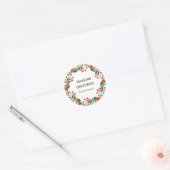Weihnachtsfeier Runder Aufkleber (Umschlag)