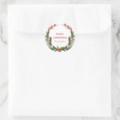 Weihnachtsfeier Runder Aufkleber (Tasche)
