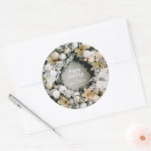 Weihnachtsfeier Runder Aufkleber (Umschlag)