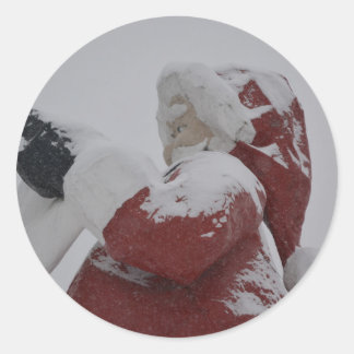 Weihnachtsfeier Runder Aufkleber