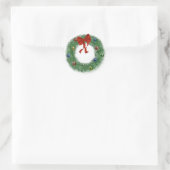Weihnachtsfeier Runder Aufkleber (Tasche)