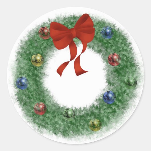 Weihnachtsfeier Runder Aufkleber (Vorderseite)