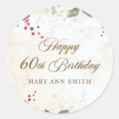 Weihnachtsfeier Runder Aufkleber (Vorderseite)