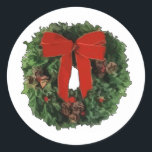 Weihnachtsfeier Runder Aufkleber<br><div class="desc">Weihnachtsdesigns für perfekte Weihnachtskarten und Geschenke! ¡Diseños de la temporada perfektos para regalos y tarjetas Navideñas!</div>
