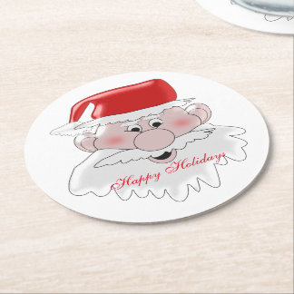 Weihnachtsfeier Runder Pappuntersetzer