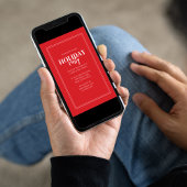 Weihnachtsfeier Rustic Red Buffalo Kariert Einladung