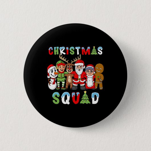 Weihnachtsfeier Santa Reindeer Elf Jungen Mädchen Button (Vorderseite)