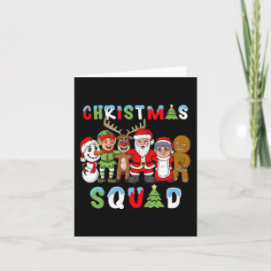 Weihnachtsfeier Santa Reindeer Elf Jungen Mädchen Karte
