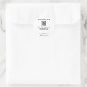 Weihnachtsfeier Scan QR-Code Details Website Socia Runder Aufkleber (Tasche)