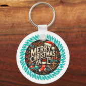 Weihnachtsfeier Schlüsselanhänger (Rückseite)