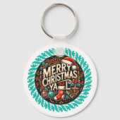 Weihnachtsfeier Schlüsselanhänger (Rückseite)
