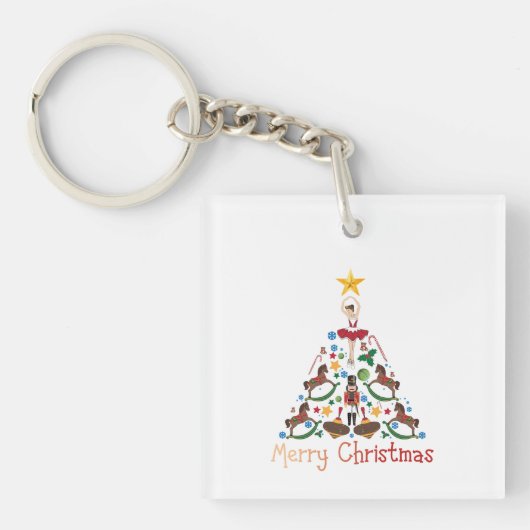 Weihnachtsfeier Schlüsselanhänger (Vorderseite)