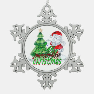 Weihnachtsfeier Schneeflocken Zinn-Ornament