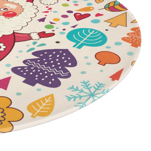 Weihnachtsfeier Schneidebrett (Ecke)