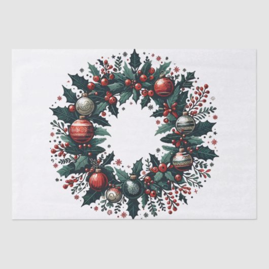 Weihnachtsfeier Seidenpapier (Vorderseite)