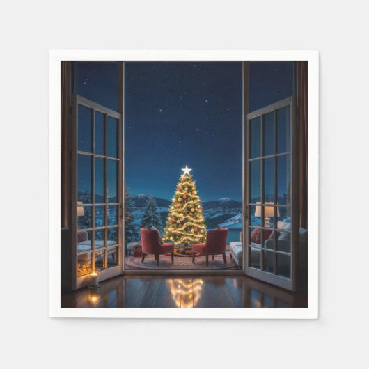 Weihnachtsfeier Serviette (Vorderseite)