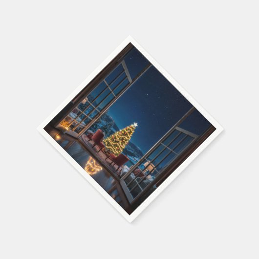 Weihnachtsfeier Serviette (Ecke)