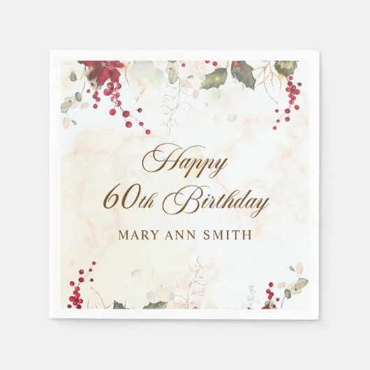 Weihnachtsfeier Serviette (Vorderseite)